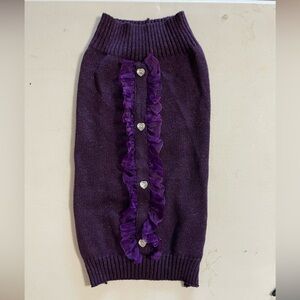 Dog Sweater: Fancy Purple, XL